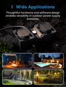 Meross Matter EU Outdoor Waterproof Socket WiFi Wireless Expansion Rain Plug Cover with Power Monitor IP44 16A