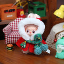 For Labubu 4.0 Pin for Love Clothes Christmas cloak cape with bow hairpin hooded Scarf For Labubu doll outfit Accessories