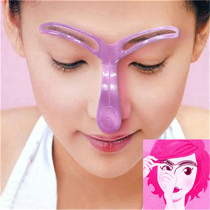 Reusable Eyebrow Shaper Brow Stamp Template Eyebrows Shape Set Eyebrow Stencil Eye Brow Women Make Up Tools Accessories 3 Styles