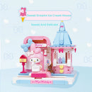 Keeppley Sanrio Building blocks Kulomi My Melody Pompom Purin cartoon model toy graphics block
