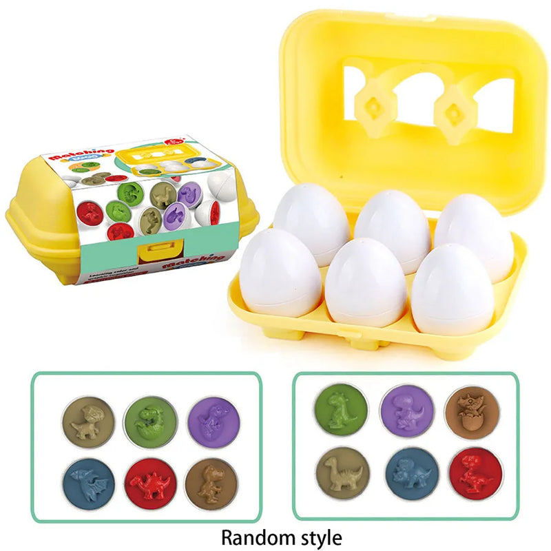 Montessori Eggs 3D Puzzle Learning Education Math Toys Kids Shape Match Smart Game for Children Educational Easter Gifts for Kid