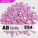 New Arrivals Single Color AB Square Diamond Beads for DIY Diamond Paintings  Resin AB Drills 2.5mm AB Drills 1000/2000Pcs