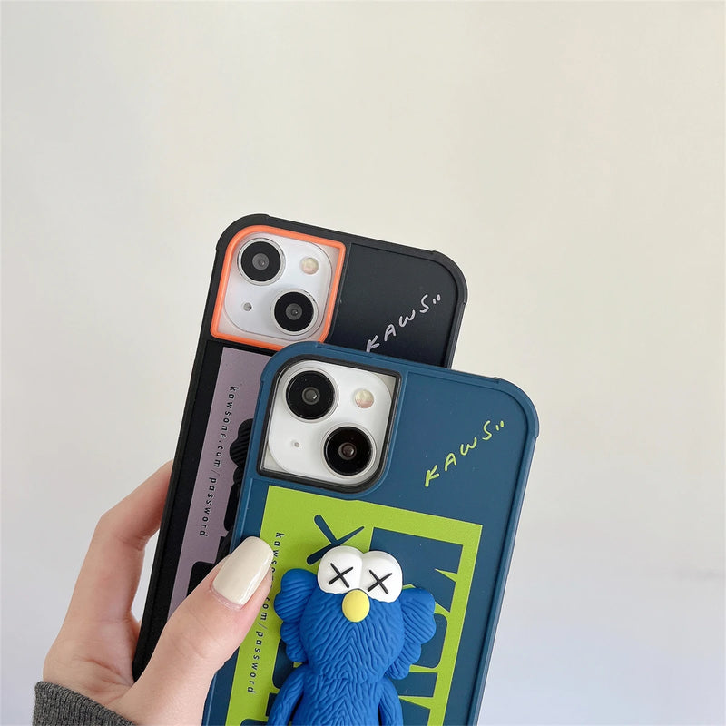 3D stereo Cute bear Pattern case for iPhone 14Plus 14Pro 14Promax 14 13 13Pro 13Promax 11 11Promax 12Pro 12 12Promax soft shell