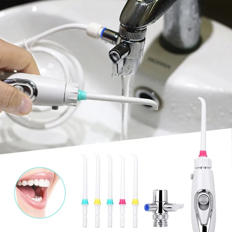 Faucet Oral Irrigator Water Jet For Cleaning Toothpick Teeth Flosser Dental Irrigator Implements Dental Flosser Tooth Cleaner