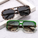 SHAUNA Double Bridges Women Luxury Sunglasses Retro Brand Designer Square Clear Gradient Shades UV400 Men Rivets Sun Glasses