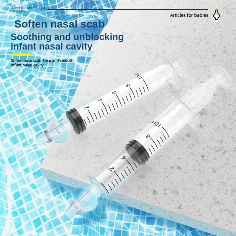 Baby Nasal Aspirator Professional Syringe Nasal Irrigator Kids Nose Cleaner Rinsing Device Reusable Nose Washing for Children