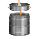 The Ember Vault | 19-Inch Smokeless Stainless Steel Fire Pit