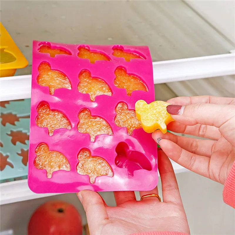 Hawaiian Cactus Pineapple Flamingo Silicone Ice Molds Maker Bar Party Drink Freeze Molds Silicone Mold For Ice Cube Trays Moulds