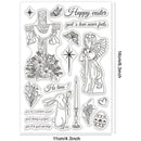 Easter Themed Silicone Clear Stamps Transparent Stamps for Birthday Valentine's Day Party Cards Making DIY Scrapbooking