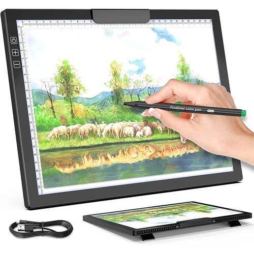 The Luminance Trace | Rechargeable A4 LED Light Pad for Artists & Tracers