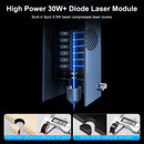 LASER TREE 5W 10W 20W 30W mit Luftunterstützung Laserkopf 450nm TTL Blaulichtmodul für CNC-Gravur und -Schneiden Holzbearbeitungswerkzeuge