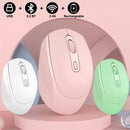 Rechargeable Bluetooth 5.2 Wireless Mouse 2.4G Optical Mice with USB RGB 1600DPI Mouse for Computer Laptop PC Mute Mause