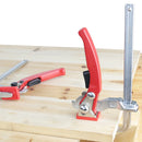 Allsome 2pcs Ratcheting Table Clamp, Quick Release Clamp For MFT and Guide Rail System, Bar Clamp