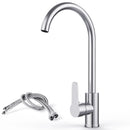 G3/8 Kitchen Faucet Hot and Cold Mixed Bathroom Faucet Single Handle Swivel Water Tap Deck Mounted Basin Faucet