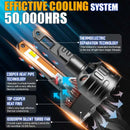 150W 50000LM H7 H11 LED Headlight Bulb 9005 9006 Turbo Headlamps 6000K White Headlights Bulb For Auto Lamp Bulb Accessories