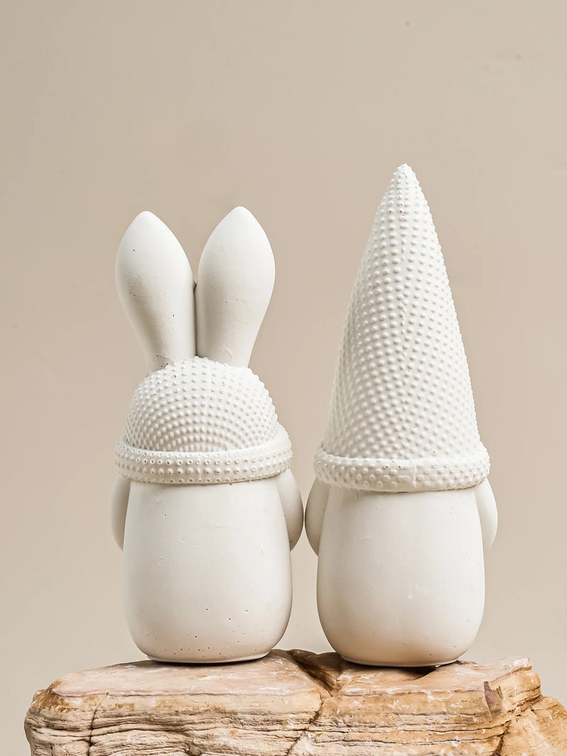 3D Beard Dwarf Easter Egg Silicone Mold Scented Candle Making Supplies Handmade Soap Plaster Ornaments Molds Home Party Decor