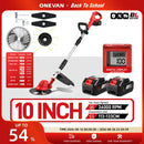 10Inch 4000W Brushless Electric Lawn Mower 36000RPM Grass Trimmer Length Adjustable Garden Tools For Makita 18V Battery Pins