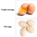 5PCS Unpainted Wooden Easter Eggs Fake for Easter Craft Ornament Kids DIY Decoration and Basket Fillers