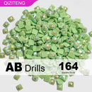 New Arrivals Single Color AB Square Diamond Beads for DIY Diamond Paintings  Resin AB Drills 2.5mm AB Drills 1000/2000Pcs