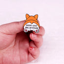 Short Legs Big Attitude Enamel Pin Funny Pet Corgi Dog Cartoon Badge Brooch Jewelry Backpack Decorate