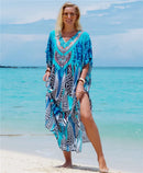 Kaftan Dresses for Women Plus Size Bathing Suit Cover Up Vneck Batwing Dress Loose Fit Moroccan Caftan Mumu Dresses