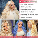 Honey Blonde 613 Body Wave 13x6 Hd Lace Frontal Wig 13x4 Transparent Lace Front Wig Blonde Brazilian Human Hair Wigs For Women