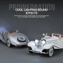 1:24 Alloy Vintage Car Model, Classic for 500K and CLK-GTR Series, Suitable for Youth Collection and Display