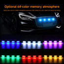 RGB Car Front Grille Lighting APP Control 12V Led Grid Grill Light for Modify Off-road Vehicles Jeep SUV Decorative Signal Lamp