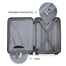 KONO TSA Lock, suitcase (M/L/XL) TONO Hard Case, Lightweight ABS Trolleys with Twin wheels