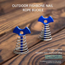 1/5Pcs Adjustable Plank Floor Spring Fishbone Anchor Tent Pegs Buckle Outdoor Awning Deck Stakes Fixed Nails Camping Tent Hooks