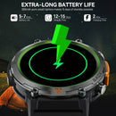 LaNikar 2025 KE3 Bluetooth Call Smart Watch Men Full Touch Screen Health Monitor With  steel ring Men SmartWatch For IOS Android