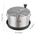 SucceBuy Leaf Bowl Trimmer 16" Trimmer Bowl Manual Bud Trimmer with Stainless-Steel Blades for Twisted Spin Cut Clear Dome