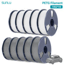SUNLU 10KG PETG/ABS Filaments 10Rolls 3D Filament 1KG/roll 1.75mm 100% Filament Lines Up Neatly For 3D Printing From EU US