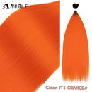 Noble Bundles Extensions 36 inch Yaki Straight Hair Bundles Ombre Brown Synthetic Hair Long Extensions Hair Synthetic Wefts