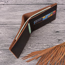 Handmade Personalised Leather Wallet for Men Slim Breif Men Wallets Short Vintage Retro Manmade Wallet Money Bags