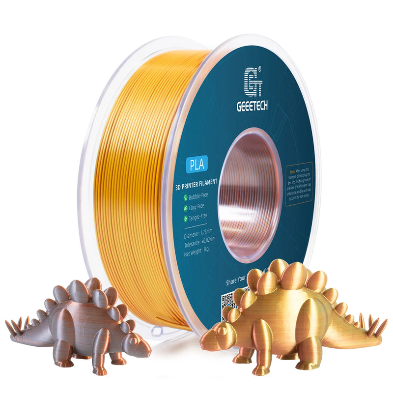 Geeetech Tri Color Silk PLA Filament , 3D Filament 1,75 mm 1KG Spool Wire  (+/-0.03mm) Vacuum packaging, special color