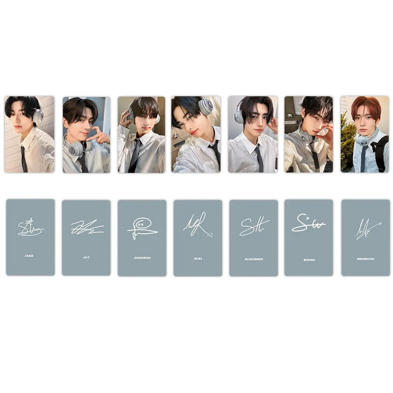 7Pcs Idol Boy Group Lomo Cards New Album Photocards HUENINGKAI TAEHYUN BEOMGYU SOOBIN YEONJUN Boy Group Fans Gift Collection