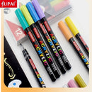 Jupai 1PCS Acrylic Marker Pens Plumones 24Color Painting Stationery Ceramic Glass Fabric Graffiti Waterproof Water-based