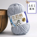 2Pcs Milk Cotton Knitting Yarn Soft Warm Yarn for Hand Knitting Worsted Crochet Threads Wool Line for Handmade