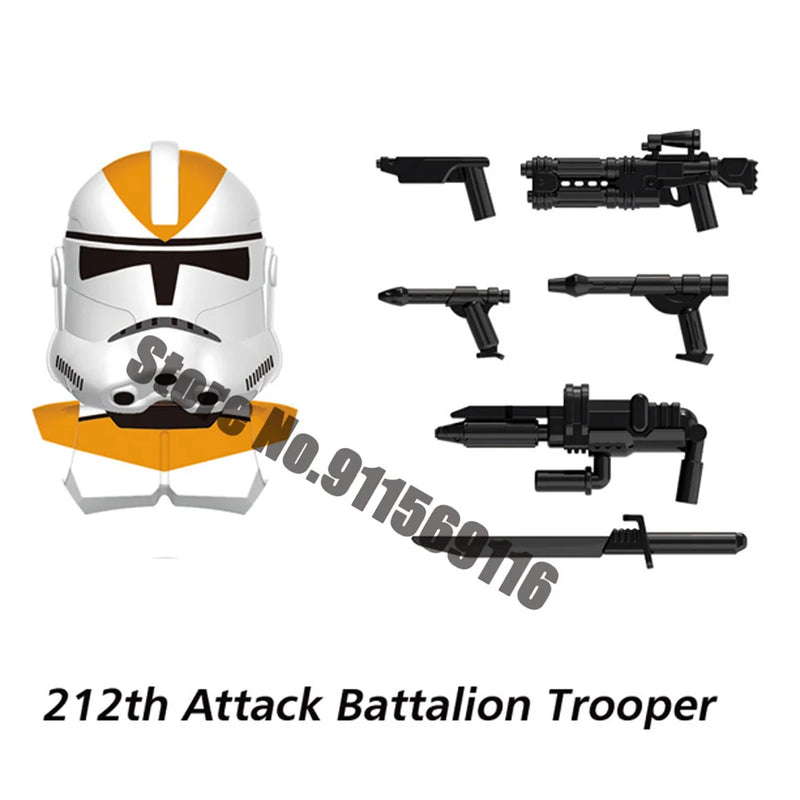 ARC Clone Troopers Building Blocks LUKE Skywalker Mandalorians Boba Fett Palpatine Yoda R2D2 Bricks Action Figures Toys