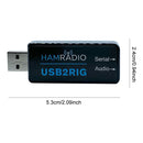 USB2RIG Radio Sound Adapter Support PTT with VOX Control USB Sound Card Connector Adapter TTL/232 Level for KENWOOD YAESU ICOM