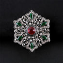 High Quality Fashion Baroque Court Retro Brooch Personality Hollow Badge Corsage High-end Christmas Gift Clothing Accessories