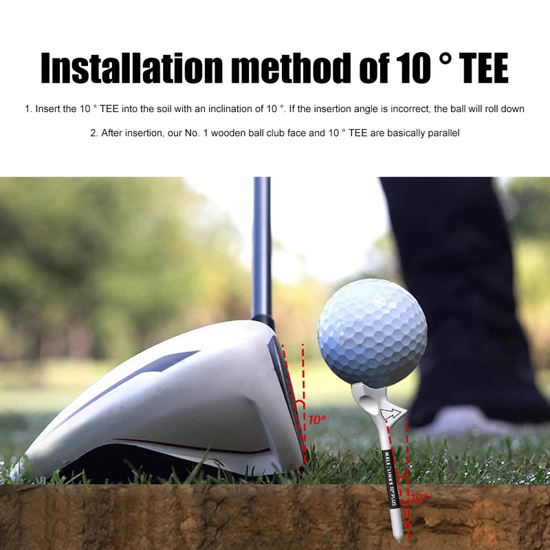 Portable Golf Plastic Tees 10° Diagonal Speed Golf Tee Stand Durable Golf Ball Tee Holder Golf Supplies Sport Golf Accessories
