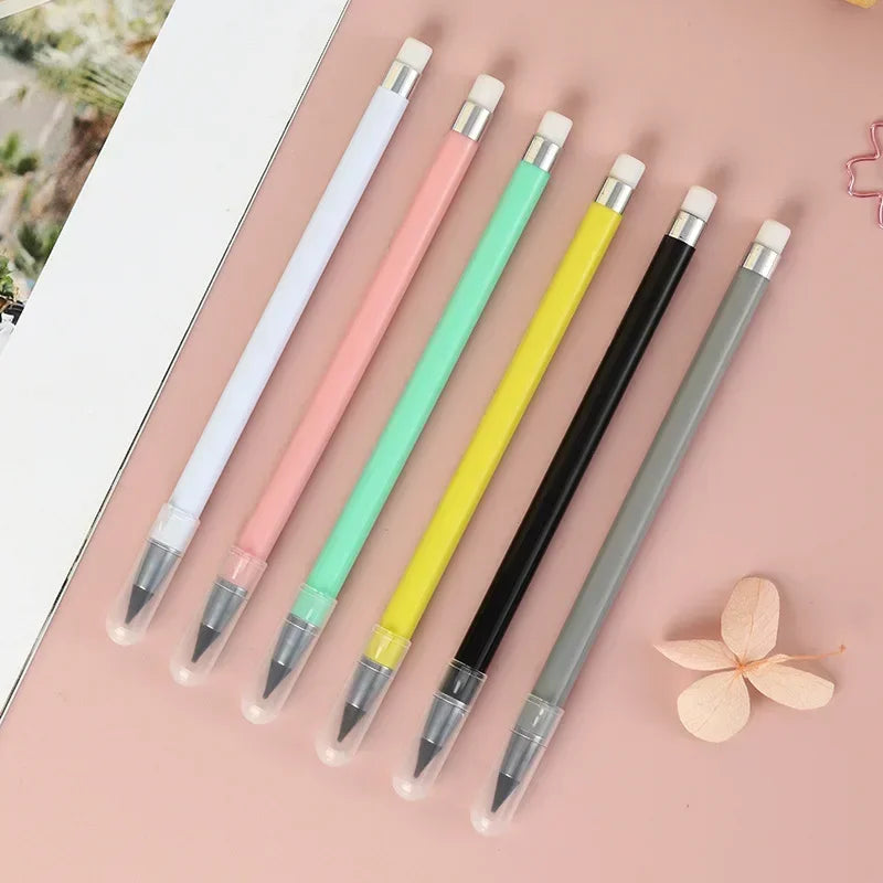 Infinity Pencil Inkless Forever Pencil Reusable Everlasting Pencil for Writing Drawing Stationery Office Student School Supplies