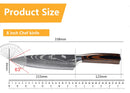 The Forge | Damascus Laser-Pattern Chef Knife Set (1-10 Piece)