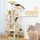 The Savannah | Multi-Level Cat Tree Tower with Scratching Posts & Condo