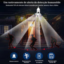 Câmera wifi ip sem fio giratória 360 com encaixe lampada bocal rosca yoosee/V380 ptz full HD visão noturna segurança