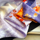 Spring and Summer Fashion Luxury Printing 90*90CM Women Scarf Satin Square Shawl Elegant Headscarf Beach Sun Protection Bandana