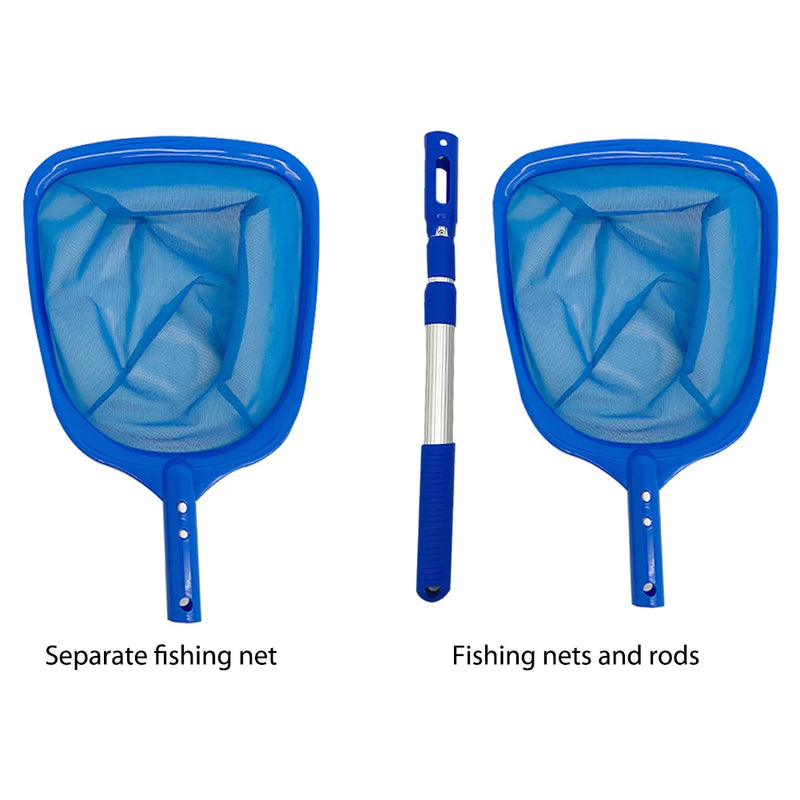 Swimming Pool Cleaner Net Detachable Telescopic Rod Pool Skimmer Fish Pond Cleaning Filter Swimming Pool Spa Leaf Trash Net