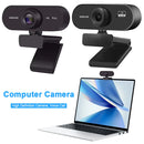 1080P/2K HD Webcam Plug and Play with Microphone USB Web Camera Autofocus Computer Web Camera for PC Laptop Video Conferencing